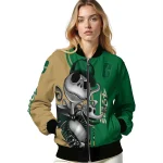 charlotte 49ers spooky grin green bomber jacket best selling