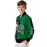 charlotte 49ers spooky grin green bomber jacket best selling