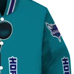 charlotte hornets mickey mouse teal varsity jacket best selling