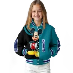 charlotte hornets mickey mouse teal varsity jacket best selling