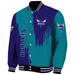 charlotte hornets urban mark teal varsity jacket best selling