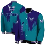 charlotte hornets urban mark teal varsity jacket best selling