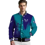 charlotte hornets urban mark teal varsity jacket best selling