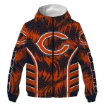 chicago bears dynamic heat wave blue windbreaker jacket best selling