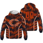 chicago bears dynamic heat wave blue windbreaker jacket best selling