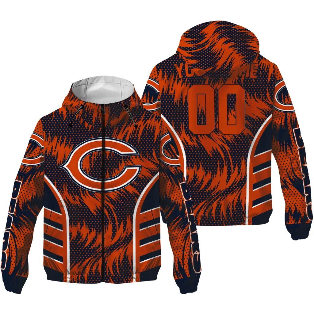 chicago bears dynamic heat wave blue windbreaker jacket high quality chicago bears dynamic heat wave blue windbreaker jacket high quality