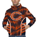 chicago bears dynamic heat wave blue windbreaker jacket best selling