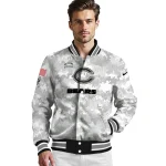 chicago bears gray camouflage gray varsity jacket best selling