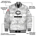 chicago bears gray camouflage gray varsity jacket best selling