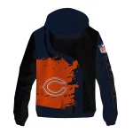 chicago bears hexagon paint blue black windbreaker jacket best selling