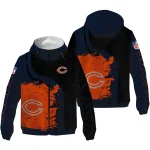 chicago bears hexagon paint blue black windbreaker jacket best selling