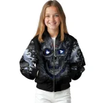 chicago bears inferno skull blue black bomber jacket best selling