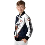 chicago bears ripped bolt blue white bomber jacket best selling