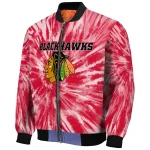 chicago blackhawks dynamic rings red bomber jacket best selling