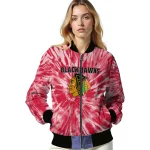 chicago blackhawks dynamic rings red bomber jacket best selling