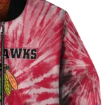 chicago blackhawks dynamic rings red bomber jacket best selling