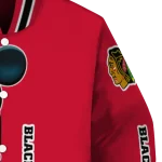 chicago blackhawks mickey mouse red varsity jacket best selling