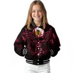 chicago blackhawks skull bite red black varsity jacket best selling
