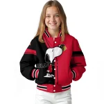 chicago blackhawks snoopy attitude red varsity jacket best selling