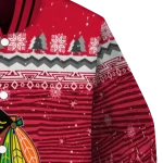 chicago blackhawks snowy pines red varsity jacket best selling