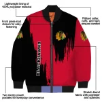 chicago blackhawks urban mark red bomber jacket best selling
