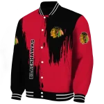 chicago blackhawks urban mark red varsity jacket best selling