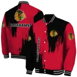 chicago blackhawks urban mark red varsity jacket best selling