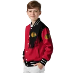 chicago blackhawks urban mark red varsity jacket best selling
