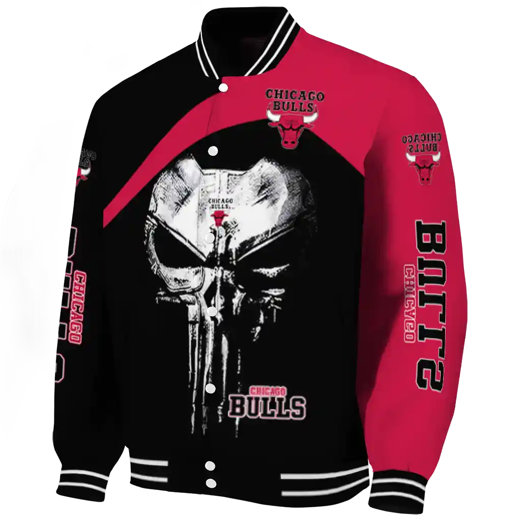 chicago bulls edgy mask red black varsity jacket best selling chicago bulls edgy mask red black varsity jacket best selling