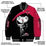 chicago bulls edgy mask red black varsity jacket best selling