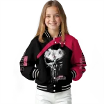 chicago bulls edgy mask red black varsity jacket best selling