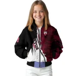 chicago bulls edgy scratch effect red black bomber jacket best selling