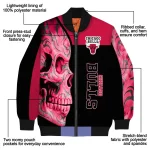 chicago bulls fire skull red black bomber jacket best selling