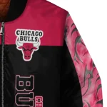 chicago bulls fire skull red black bomber jacket best selling