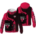 chicago bulls grid stripe red black windbreaker jacket best selling