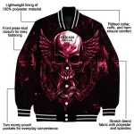 chicago bulls skull bite red black varsity jacket best selling