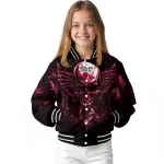 chicago bulls skull bite red black varsity jacket best selling