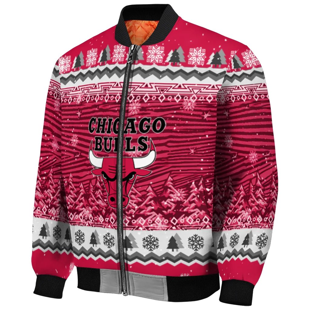 chicago bulls snowy pines red bomber jacket fashion forward chicago bulls snowy pines red bomber jacket fashion forward