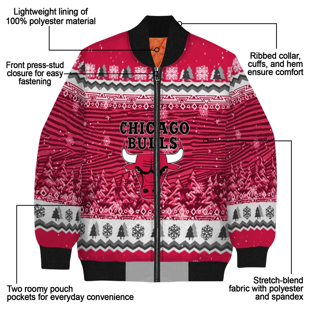 chicago bulls snowy pines red bomber jacket new arrival chicago bulls snowy pines red bomber jacket new arrival