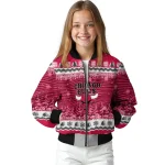 chicago bulls snowy pines red bomber jacket best selling