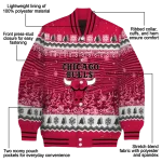 chicago bulls snowy pines red varsity jacket best selling