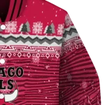 chicago bulls snowy pines red varsity jacket best selling