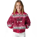 chicago bulls snowy pines red varsity jacket best selling
