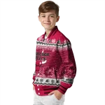 chicago bulls snowy pines red varsity jacket best selling