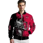 chicago bulls spooky grin red bomber jacket best selling