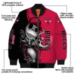 chicago bulls spooky grin red bomber jacket best selling