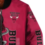 chicago bulls spooky grin red bomber jacket best selling