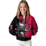 chicago bulls spooky grin red bomber jacket best selling
