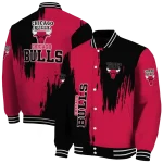chicago bulls urban mark red varsity jacket best selling
