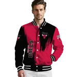 chicago bulls urban mark red varsity jacket best selling